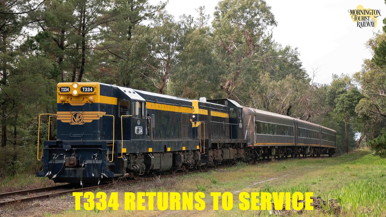 Welcome Back T334! | Mornington Tourist Railway – 27th of July 2025