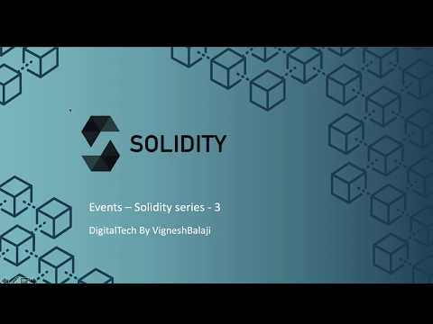 Events in solidity -Solidity series -3