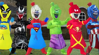 All Rods Are Dancing - 3D ANIMATION - Ice Scream 3 - All Rod Superheroes Dance - Funny 3D Animation