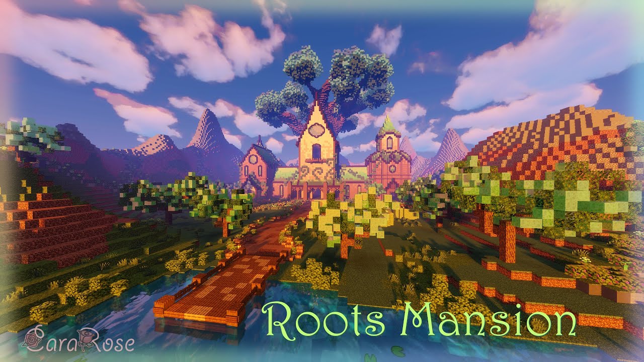 🌿 Roots Mansion 🏡 Minecraft Timalapse - YouTube
