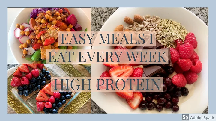 4 VEGAN MEALS I CAN'T LIVE WITHOUT|| High protein, easy meals I eat every week