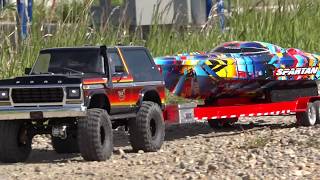 Speed Boat LAUNCH & RIP - Traxxas TRX4 & 