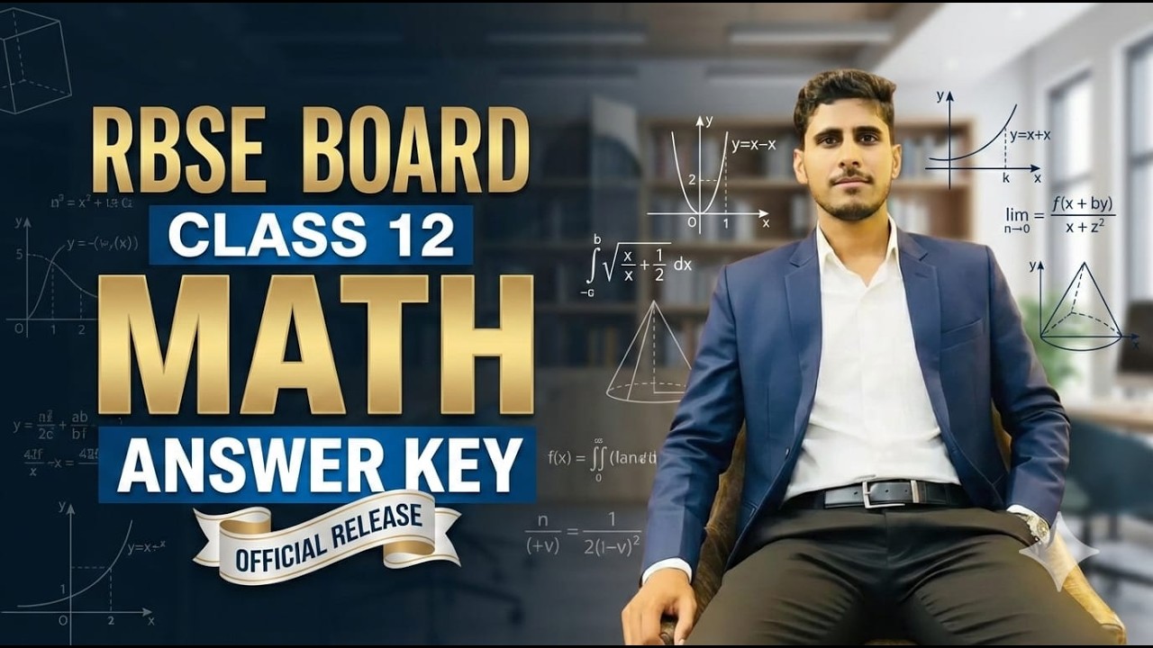 📘 RBSE Board Class 12 Math Answer Key 2026 | Official Paper Solution | Complete Analysis