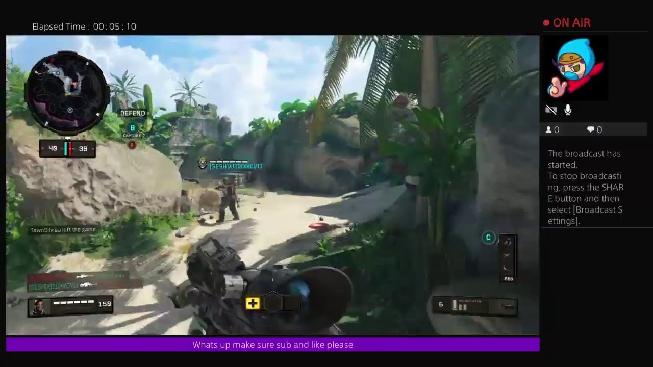 Playing BO4 sniper game mode