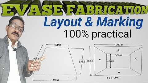 आज हम सीखेंगे बड़ा  Evase कैसे फेब्रिकेशन करते.layout formula of Big evase or hoper by calculator.