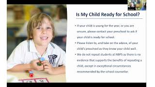 Kindergarten 2024 Parent Information Session
