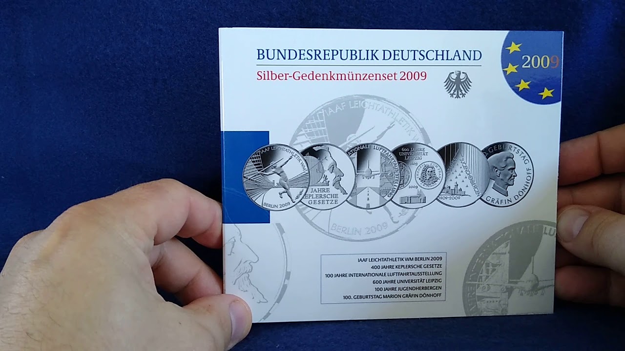 Silber 10 Euro Gedenkmunzen Jahrgang 09 Youtube