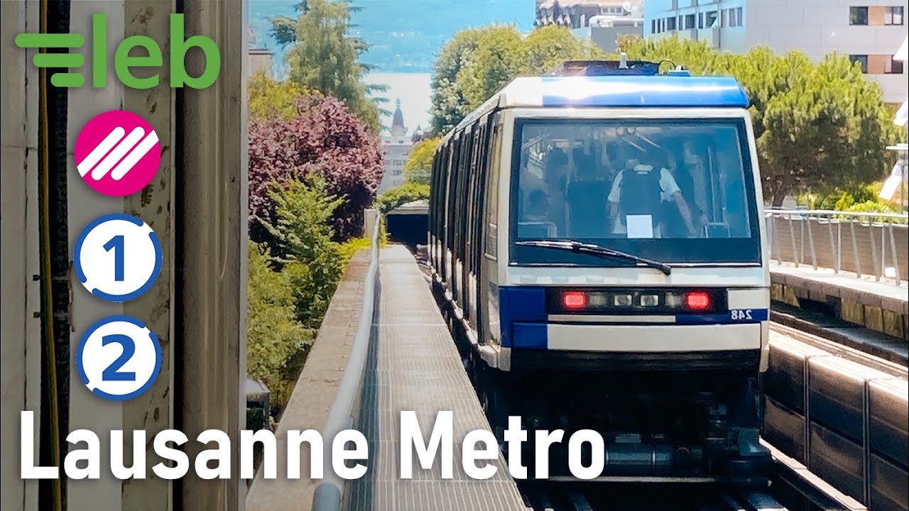 Lausanne Metro and LEB compilation (all the lines)