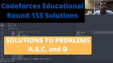 Codeforces Educational Round 133 Solutions || Problems A,B,C and D