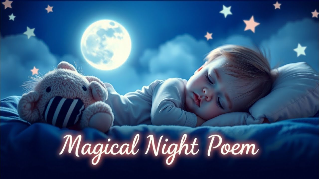 Magical Night Poem | Peaceful Sleep Music for Toddlers