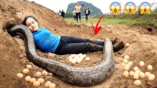 IMPOSSIBLE! Giant SNAKE Lay Eggs Hunters Saving Girl | MIKE FISHING screenshot 5