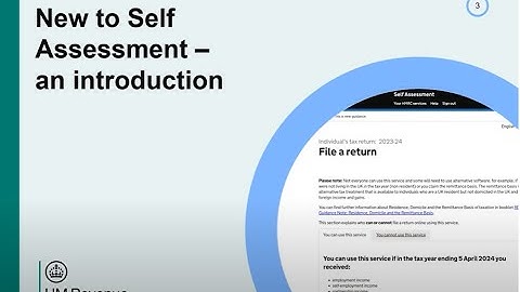 New to Self Assessment - an introduction