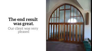 Case Study Video   Bespoke Gothic Archway in Oak