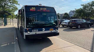 MTA: On Board 2015 Novabus LFS #8303 On The S89 Limited Bus Route Via Bayonne Bridge: (07/19/2022)