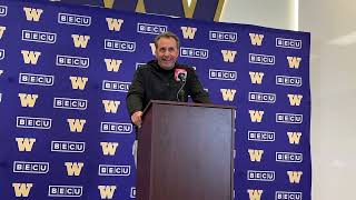 Jedd Fisch discusses Washington's win over Utah State, gives injury updates