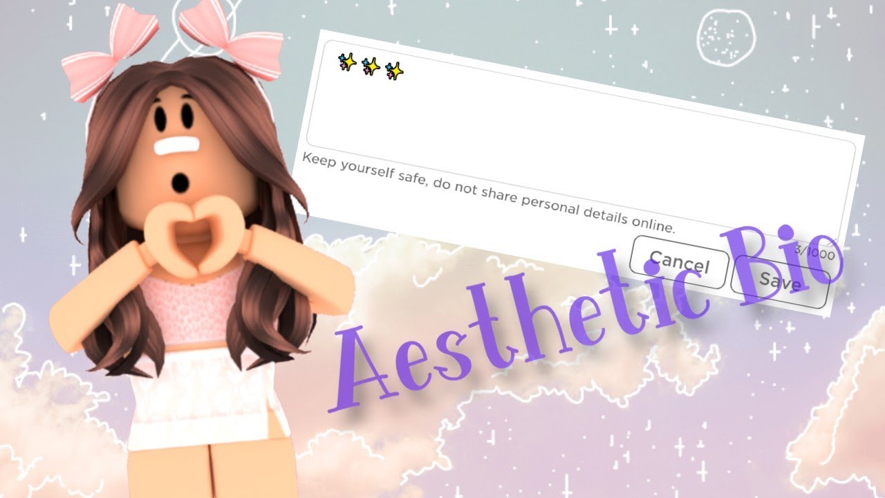 3 aesthetic free bios ! {Pls give credit if used} – Roblox forever