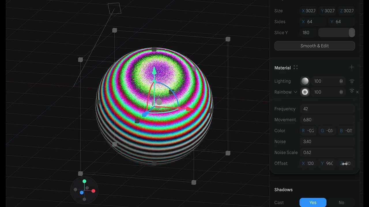 How to Create Rainbow Color in 3D Spline