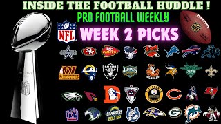 NFL WEEK 2 PICKS - INSIDE THE FOOTBALL HUDDLE - π΄πLIVE