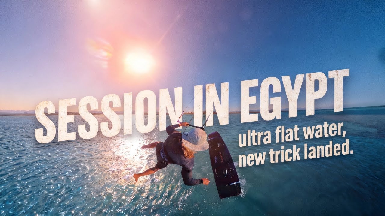 Kiting in flat water PARADISE El Gouna