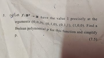 Discrete Mathematics PYQs solved | Sem 3 | Boolean Polynomial | DU | Bsc. maths