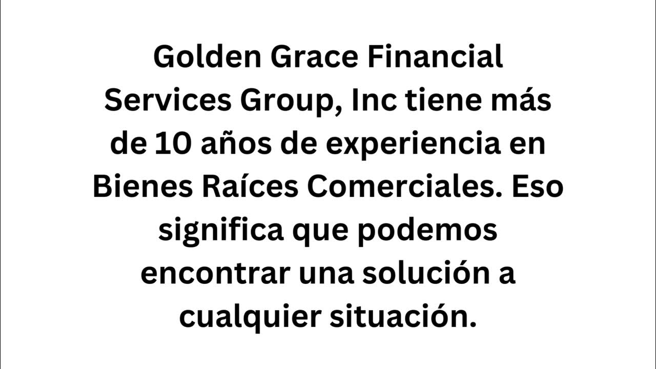 ¿Por qué elegir Golden Grace Financial Services Group? YouTube