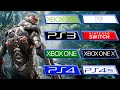 Crysis | PS3 - 360 - Switch - PS4 - Pro - ONE - ONEX - PC | All Versions Comparison