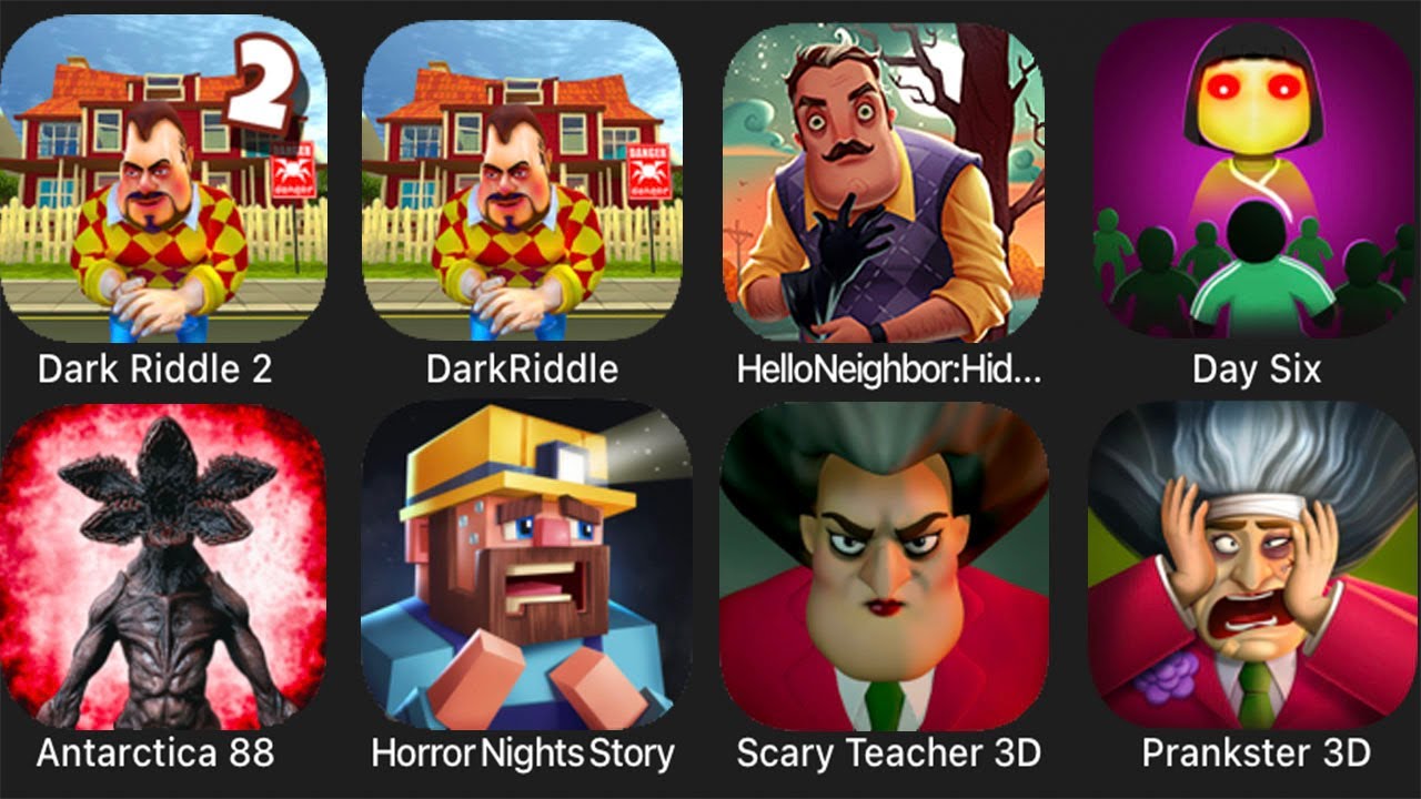 Dark Riddle 2 The Holiday,Dark Riddle,Hello Neighbor:Hide and Seek ...