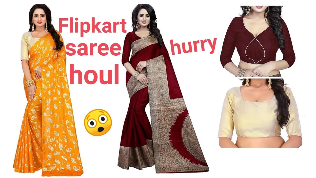 saree for farewell on flipkart
