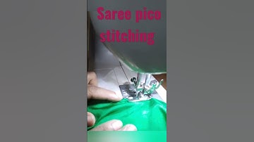 how to stitch saree pallu Pico/ zigzag/stitching for beginners
