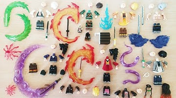 Lego kimetsu no yaiba demon slayer minifigure | tanjiro, nezuko, yorichii, kokushibo | unofficial