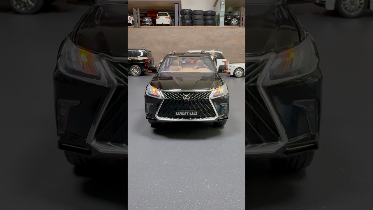 Lexus LX570 SUV 1/18 Diecast Model: Lights & Speed Bump Test 