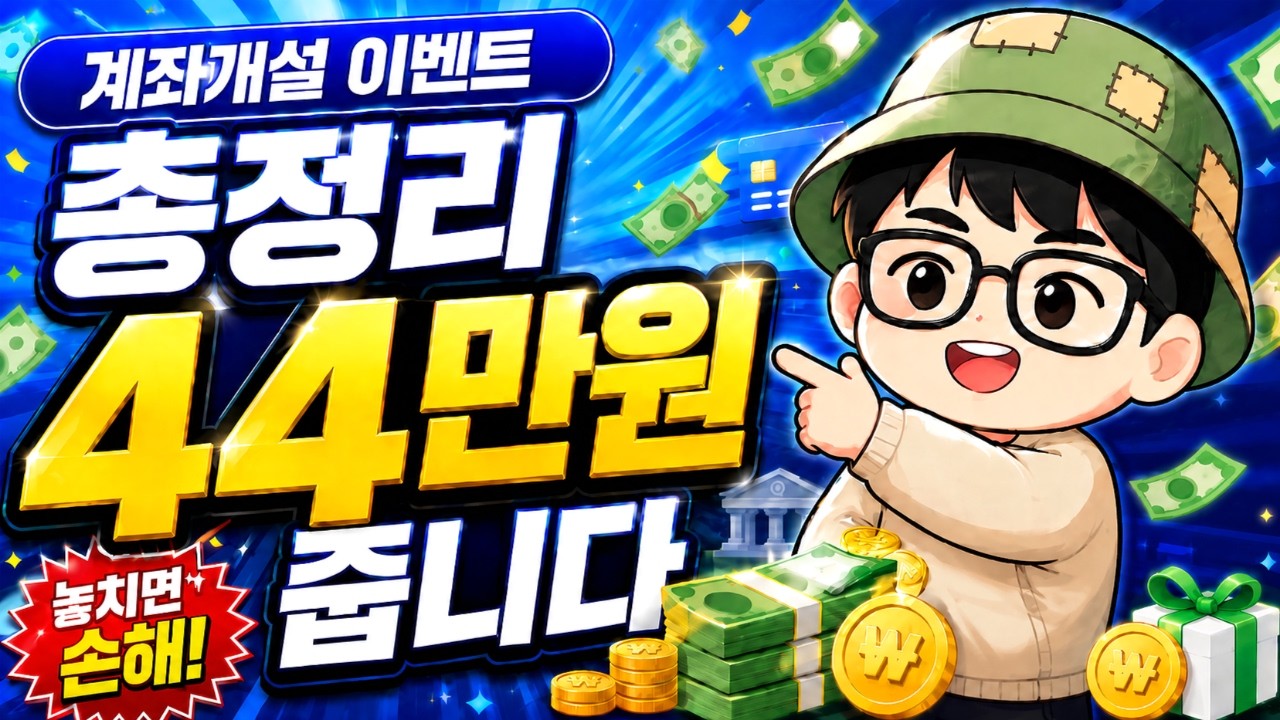 지금이 진짜 기회입니다. 역대급 계좌개설 이벤트 총정리!!