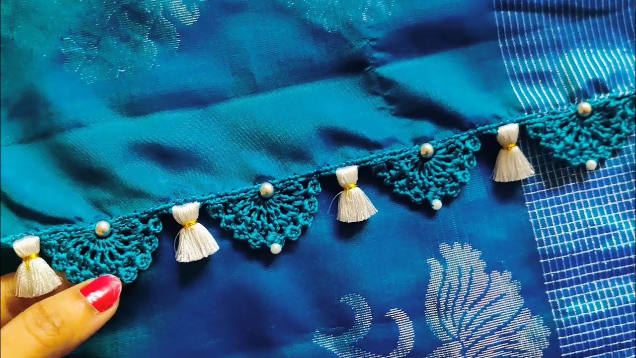 bridal saree kuchu #easy saree kuchu #kroshakuchu #bridal kuchu // Nandana Creations //