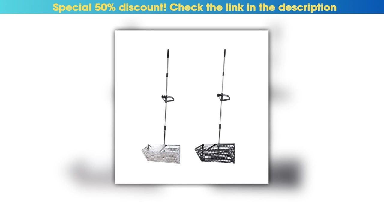 First Look Sand Fleas Rake Premium Telescopic Handle Sifting Multifunctional Convenient Wide Basket