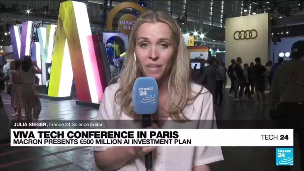 Elon Musk attends VivaTech trade fair in Paris • FRANCE 24 English