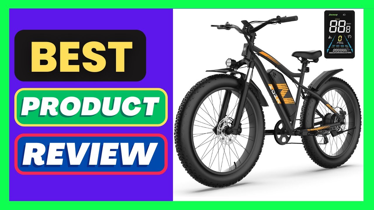 ZDZA Electric Bike, 26"x4.0" Fat Tire Ebike for Adults, 1500W Peak