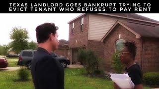 Texas Landlord Goes Bankrupt Trying To Evict Tenant Who Refuses To Pay Rent