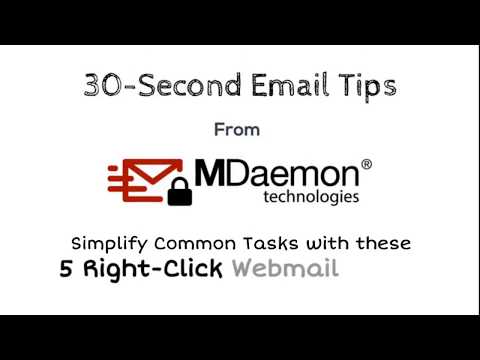 MDaemon Webmail Right-Click Tricks