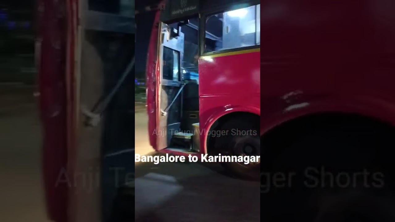 TSRTC Super Luxury Bus Bangalore to Karimnagar 