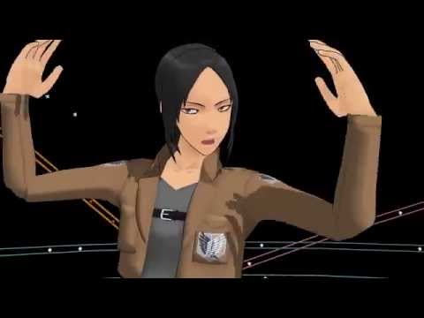【進撃mmdワンピ】ローとユミルのGLIDE