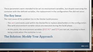 Fixing Docker Environment Variables Not Being Replaced During Build