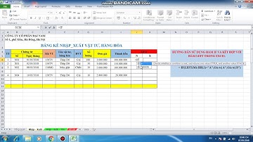 Hướng dẫn sử dụng hàm if kết hợp với hàm left trong excel - PHẠM MỸ LINH (KT0801)