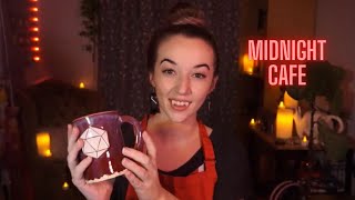 ASMR 🦇 Midnight Cafe 🦇 Vampire Barista Crafts you Coffee [Soft Spoken, Cafe Music Background] screenshot 4