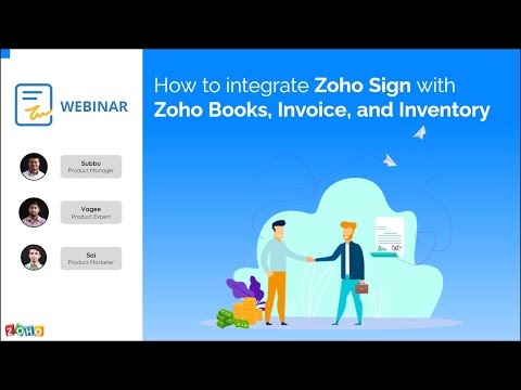 How to integrate Zoho Sign with Zoho Books, Invoice, and Inventory
