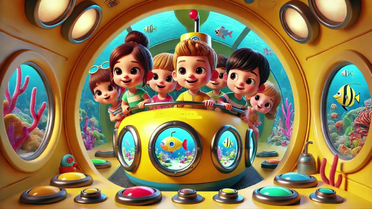 Submarine Song for Kids 🐠🛳️ | Underwater Adventure Rhyme 🌊🐳 | Nursery Rhymes & Kids Songs