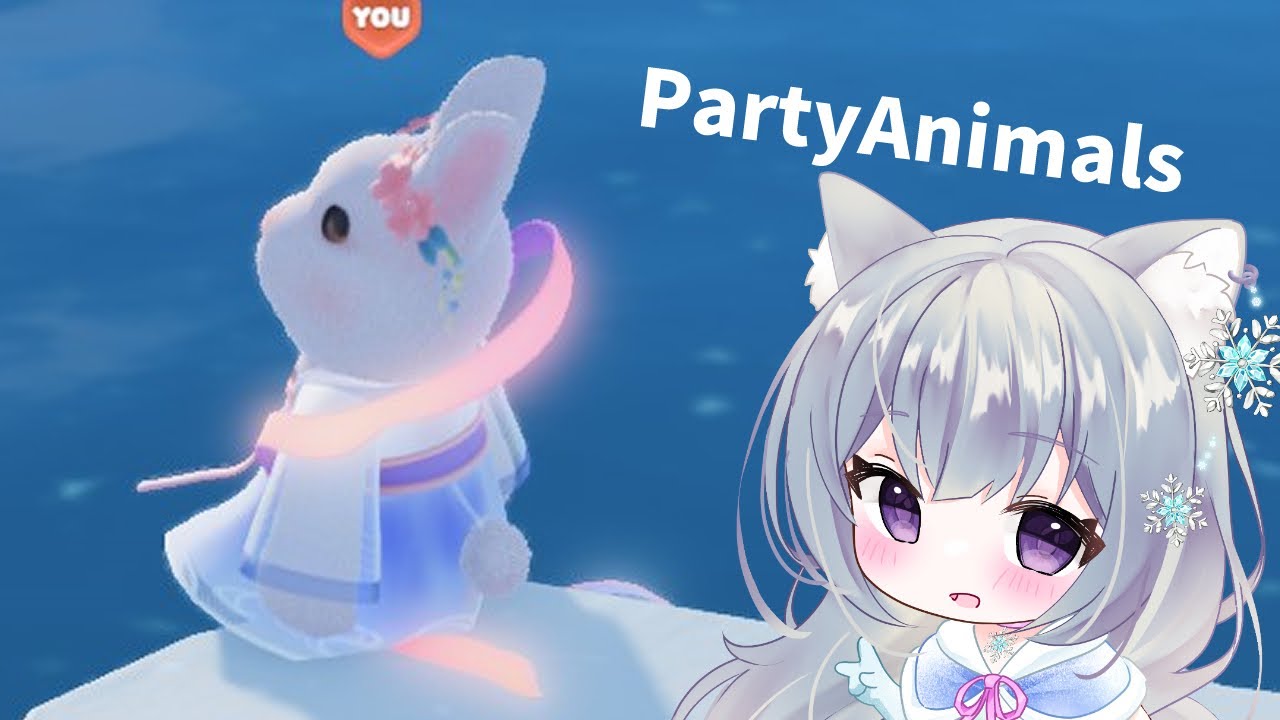 Party Animals パーティーアニマルズ】🌴うさぎの羽衣？のスキン買った