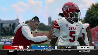 #11 Utah vs. #6 Kansas (CFP 2024; College Football Revamped)