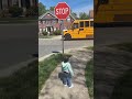Little sister is excited to see big sister get off the school bus ☺️