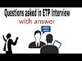 ETP Interview Q&A | Hindi Explanation | Science Classes