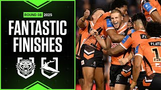 NRL Highlights | NRL Best finishes of 2025: Wests Tigers v Sharks - Round 8 | Match Highlights